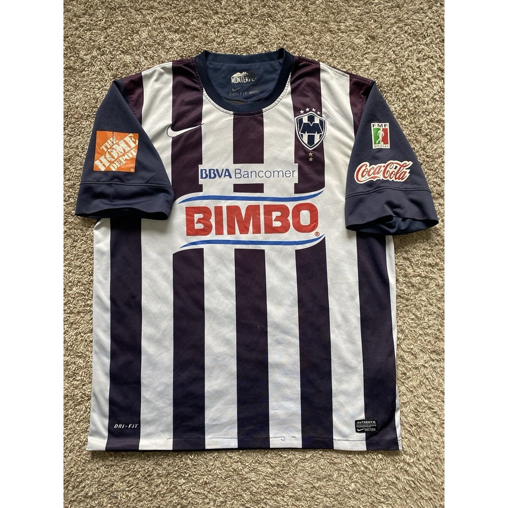 Authentic 2008 Nike RAYADOS‎ MONTERREY #10 Soccer Futbol Jersey Men Size LARGE